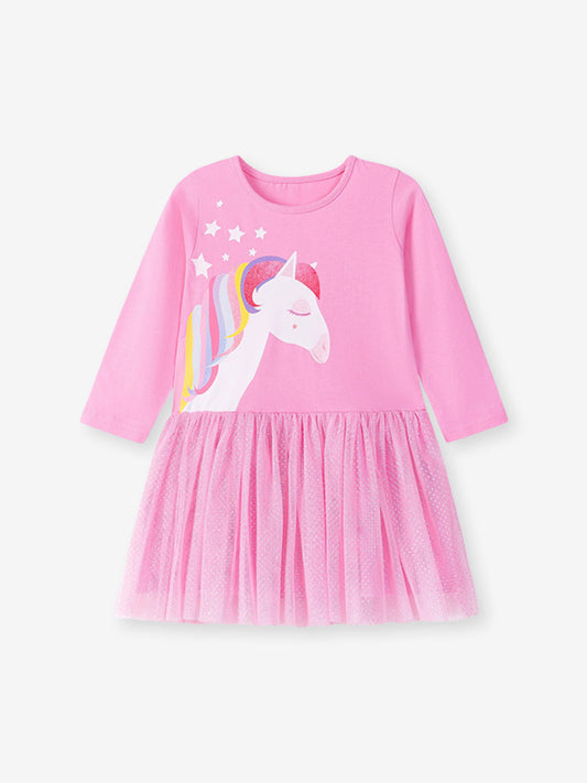 Girls Unicorn Dress - Long Sleeve Tulle Princess Dress for  Kids - MARIGOLD COLLECTIONS AUSTRALIA