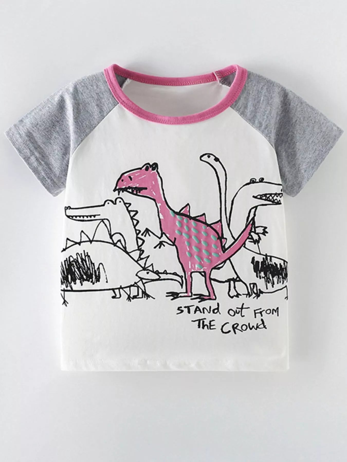 Cartoon Dinosaur Print T-Shirt