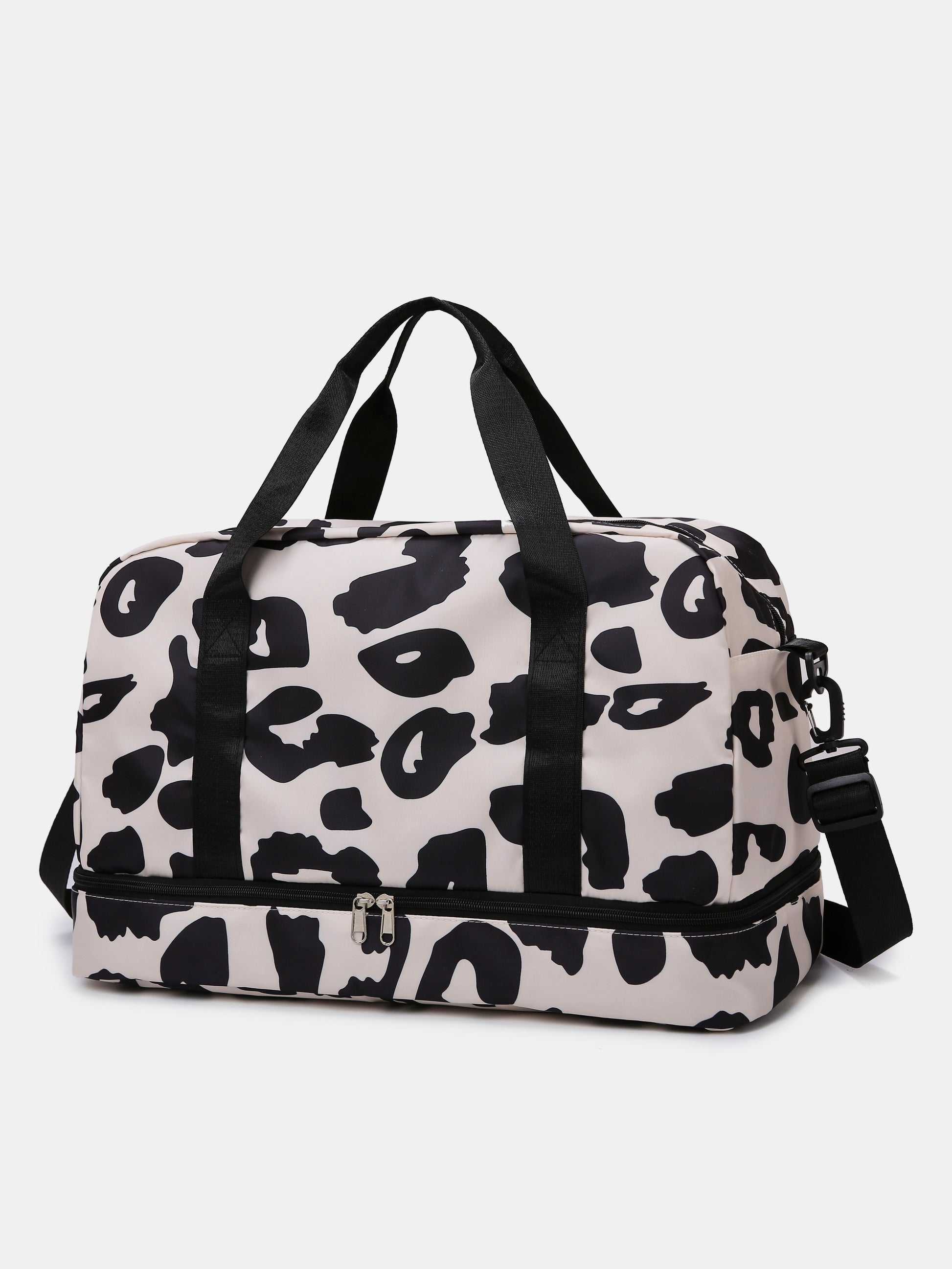 Oxford Cloth Leopard Travel Bag - MARIGOLD 