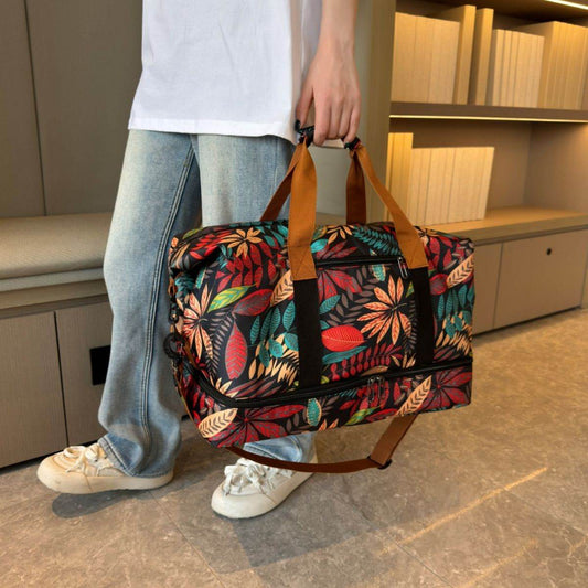 Canvas Printed Travel Bag - MARIGOLD 