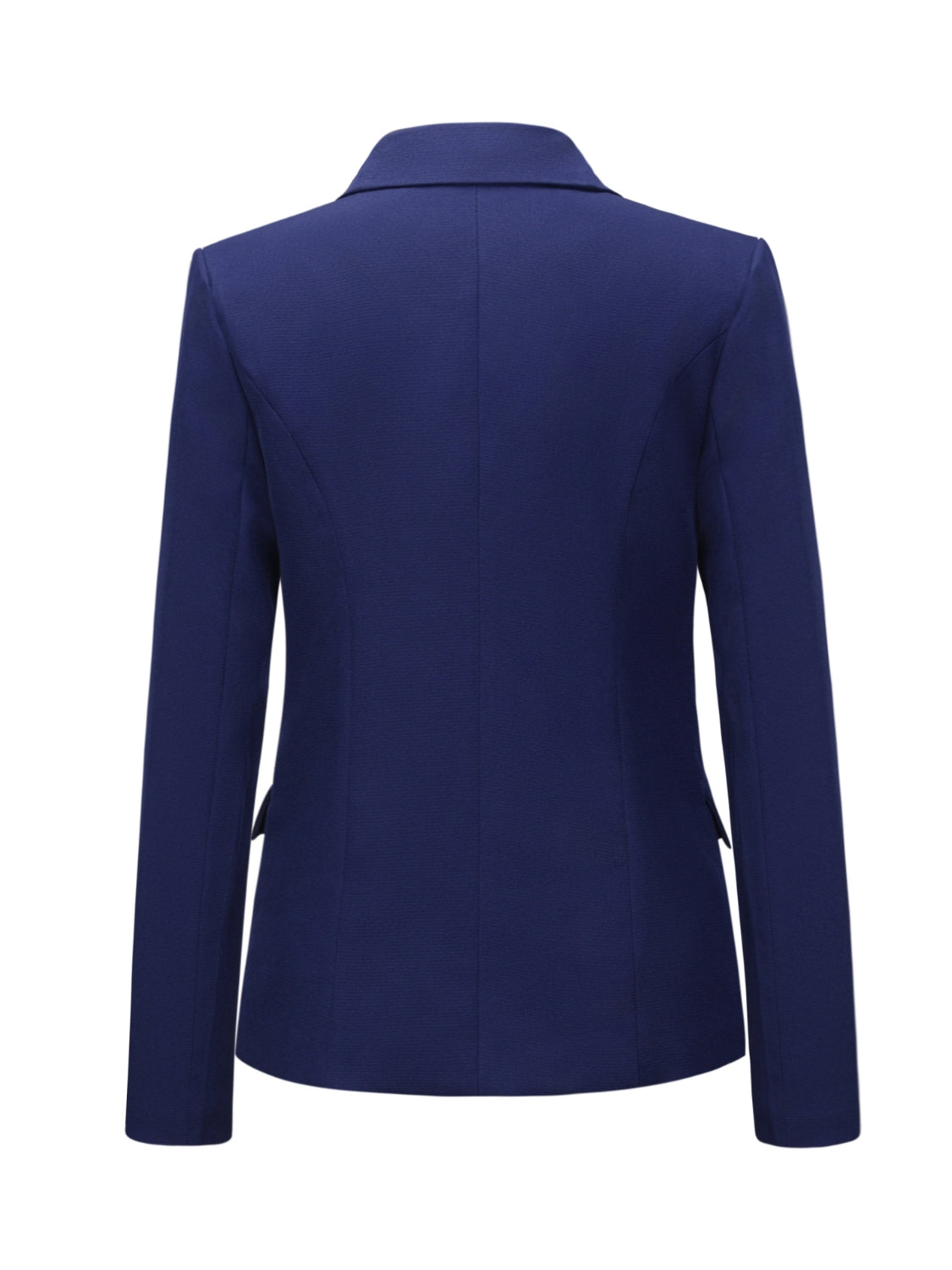 Elegant Lapel Collar Long Sleeve Blazer - MARIGOLD 
