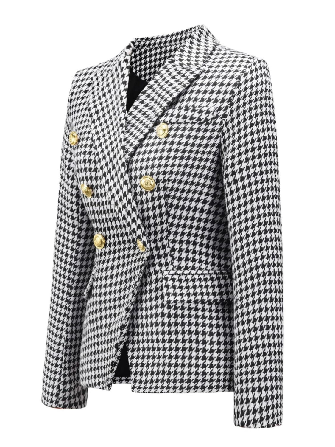 Elegant Lapel Collar Long Sleeve Blazer - MARIGOLD 