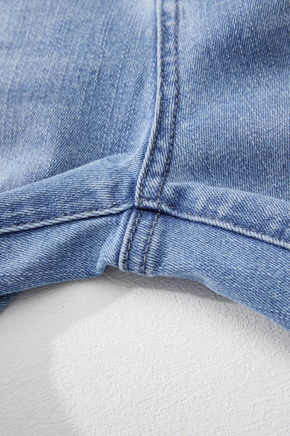 Mineral Wash Raw Hem High Waist Flared Jeans - MARIGOLD 