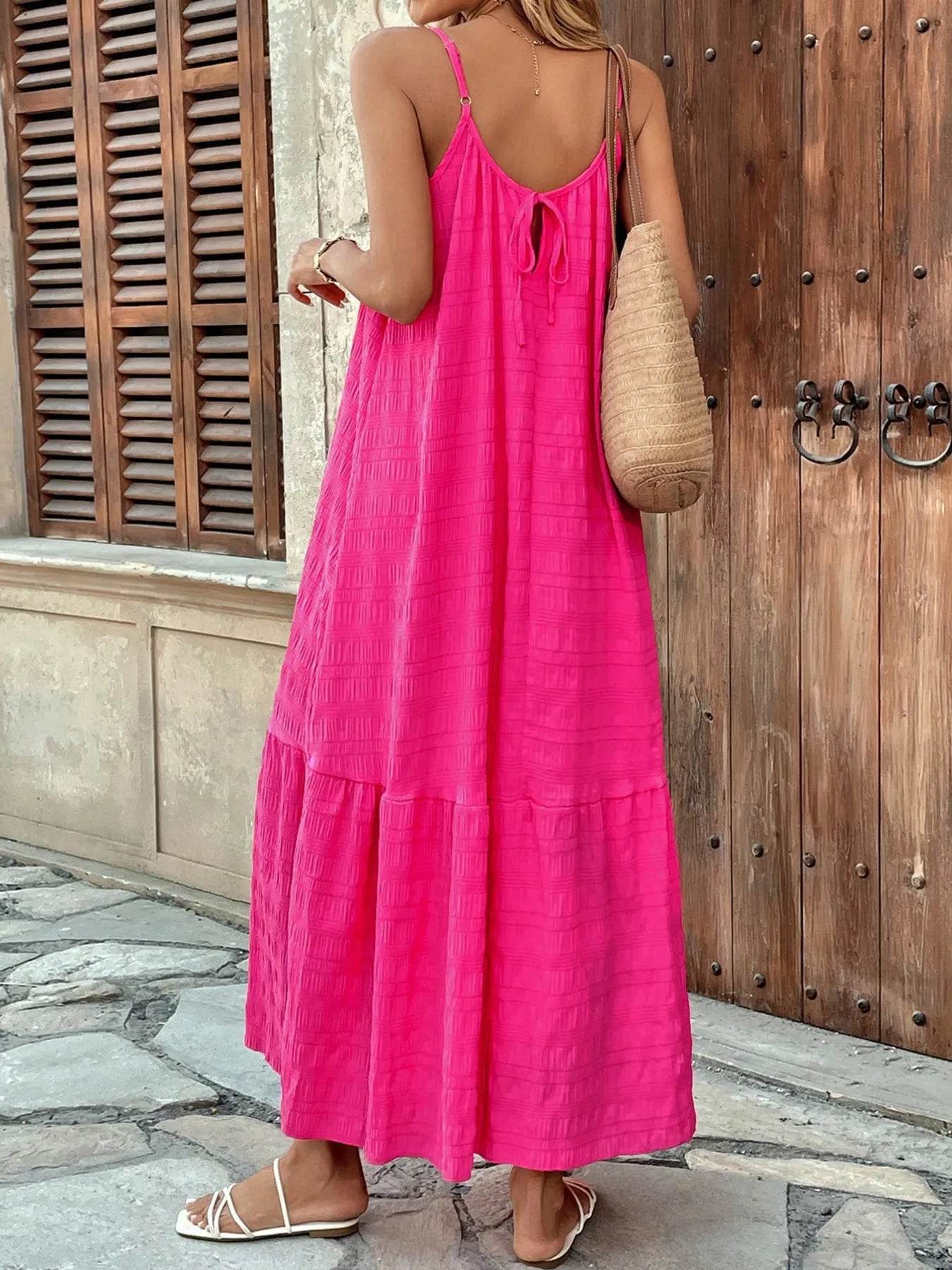 Deep Rose Cami Maxi Dress - MARIGOLD 