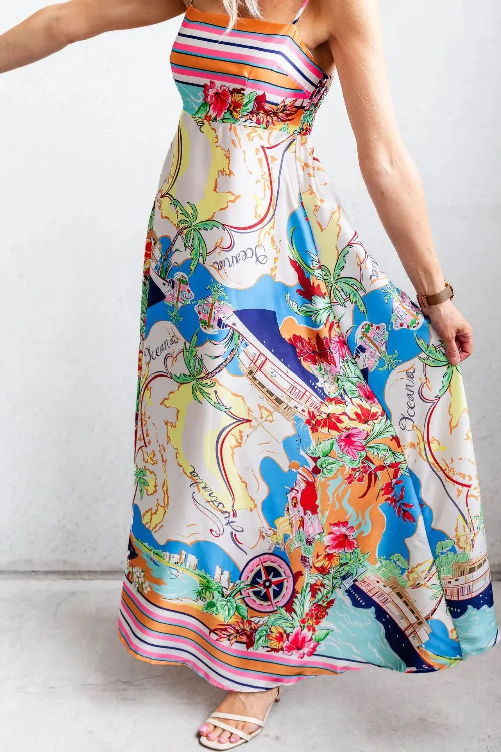 Tropical Australia Print Maxi Dress with Pockets 5 marigold collections australia marigold co. womens dresses