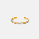 Elegant Zircon Inlaid Stainless Steel Bracelet