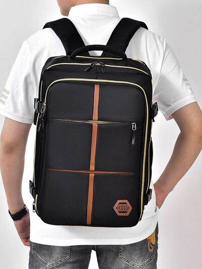 Oxford Cloth Multifunction Backpack Bag - MARIGOLD 