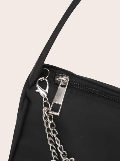 Butterfly Chain Polyester Handbag - MARIGOLD 