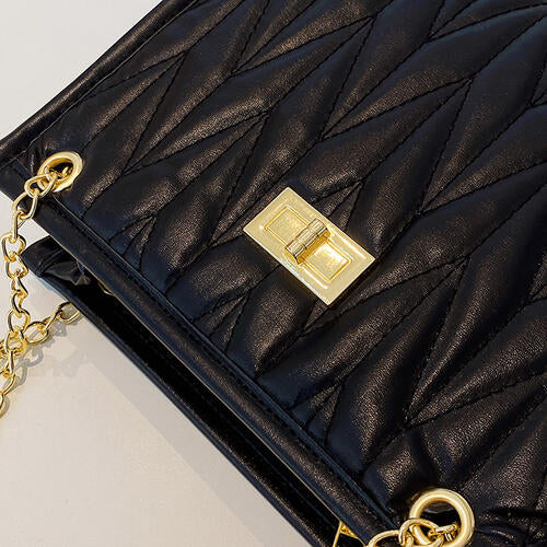 PU Leather Crossbody Bag - MARIGOLD 