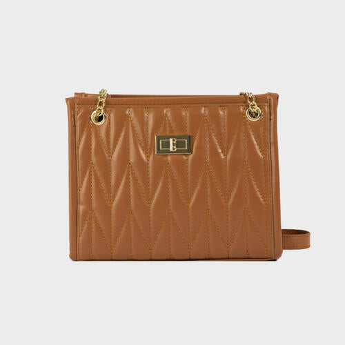 PU Leather Crossbody Bag - MARIGOLD 