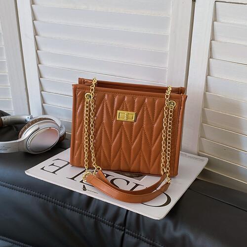 PU Leather Crossbody Bag - MARIGOLD 