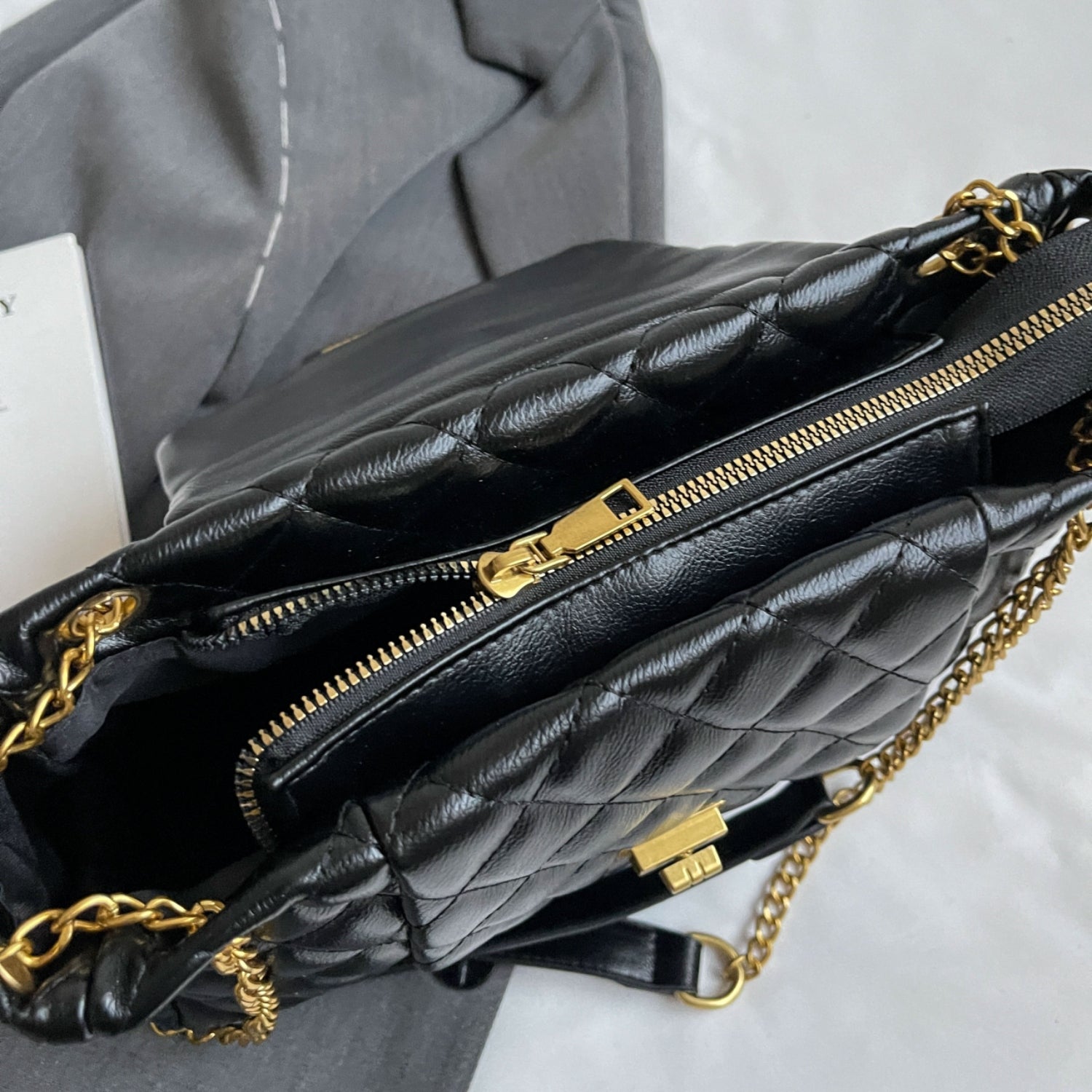PU Leather Shoulder Bag - MARIGOLD 
