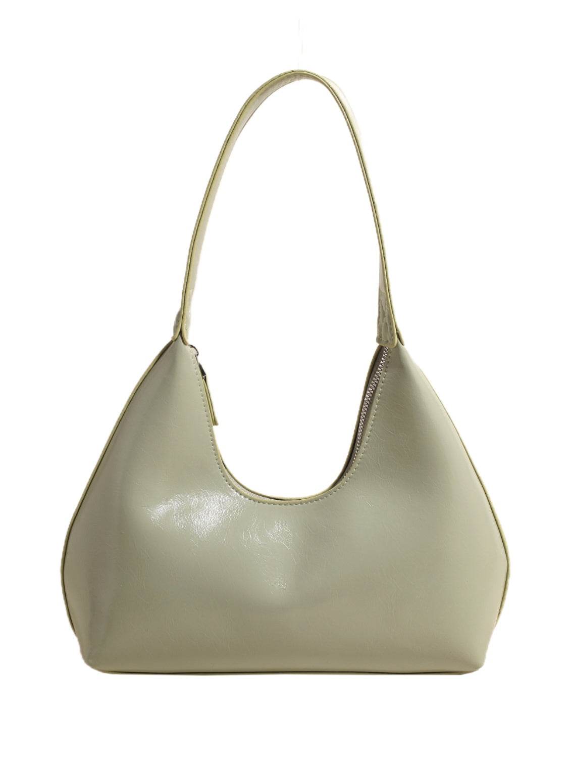 Minimalist Baguette Zip Shoulder Bag - MARIGOLD 