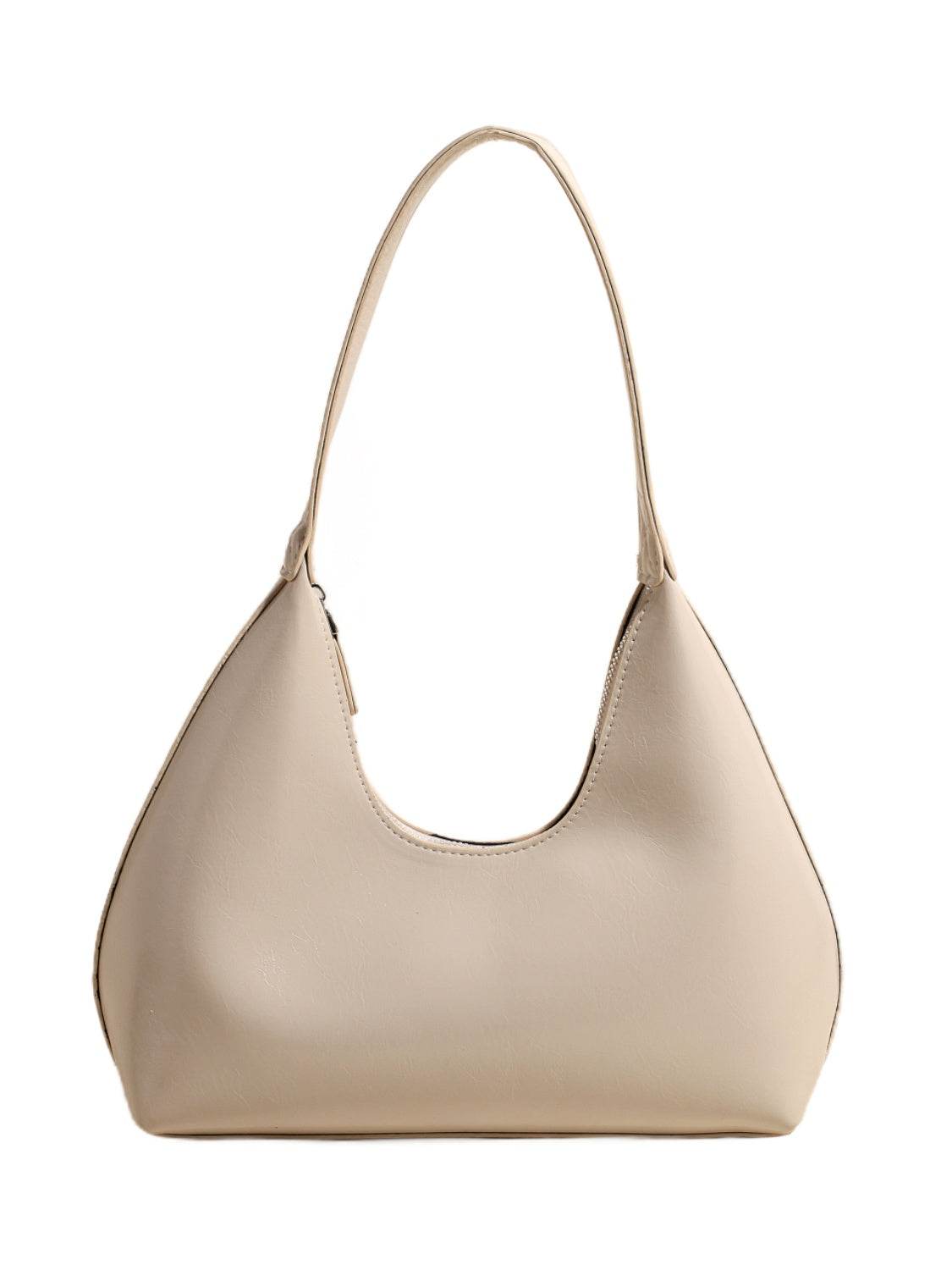 Minimalist Baguette Zip Shoulder Bag - MARIGOLD 