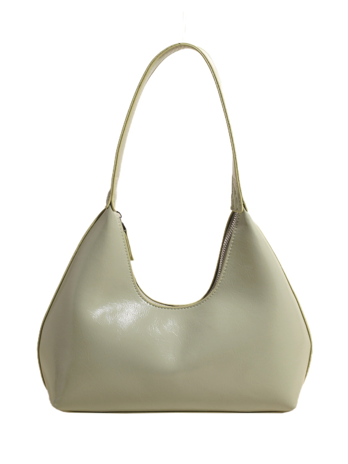 Minimalist Baguette Zip Shoulder Bag - MARIGOLD 