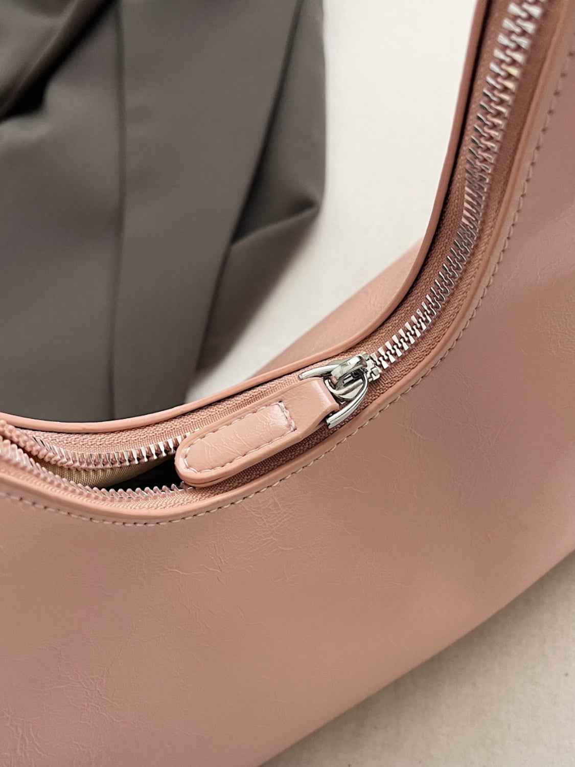 Minimalist Baguette Zip Shoulder Bag - MARIGOLD 