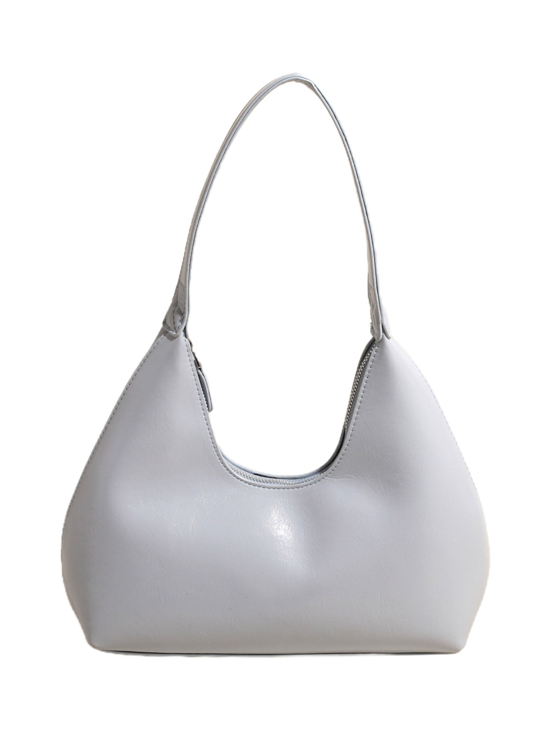 Minimalist Baguette Zip Shoulder Bag - MARIGOLD 