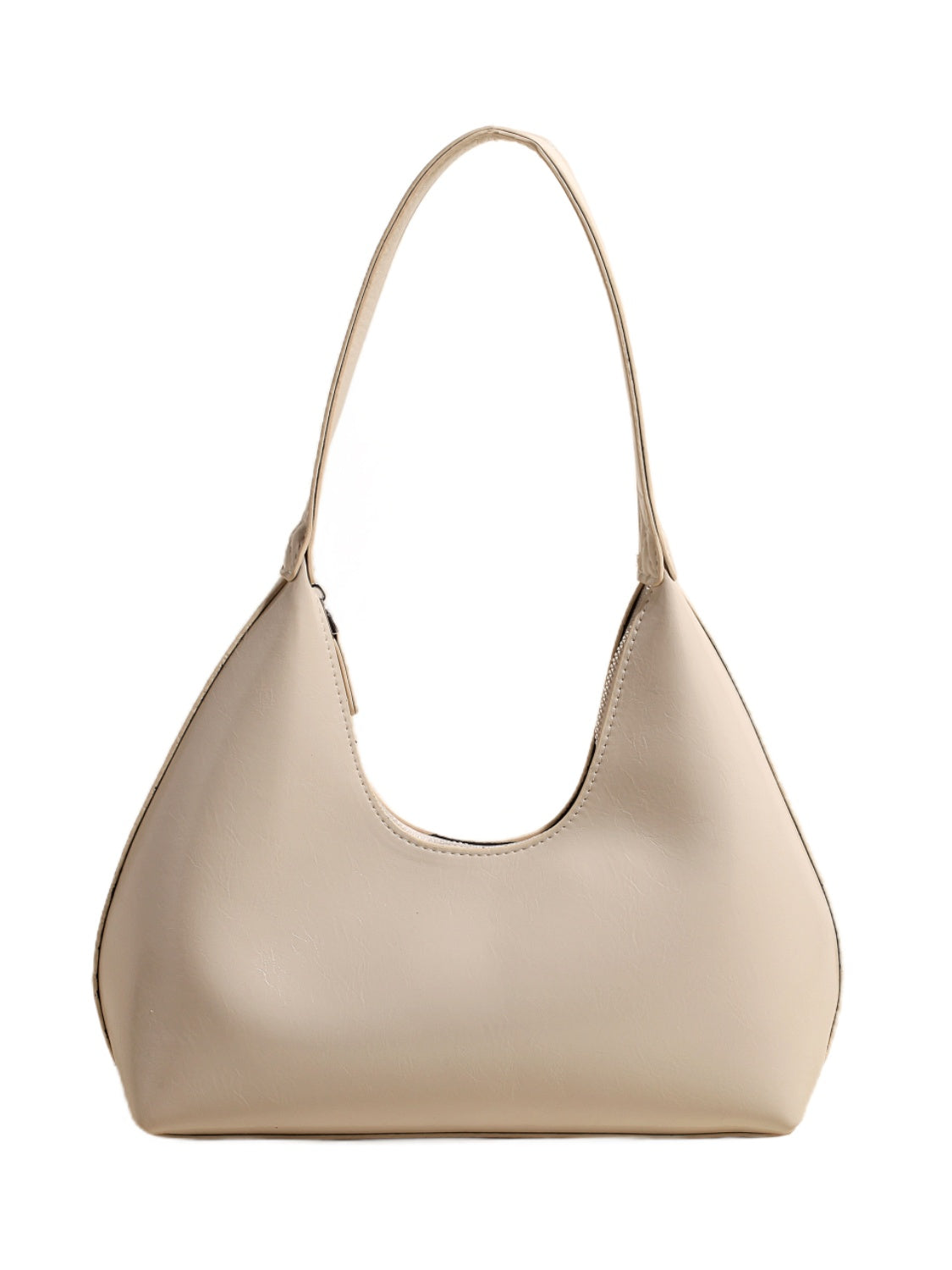 Minimalist Baguette Zip Shoulder Bag - MARIGOLD 