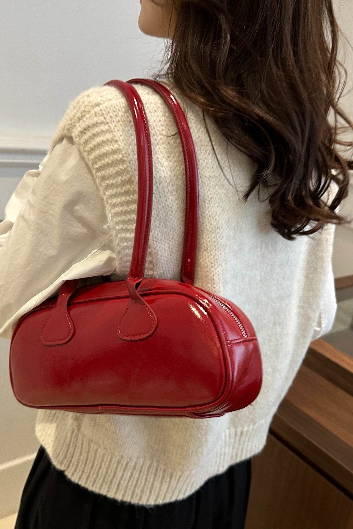 French Baguette Shoulder Bag - MARIGOLD 