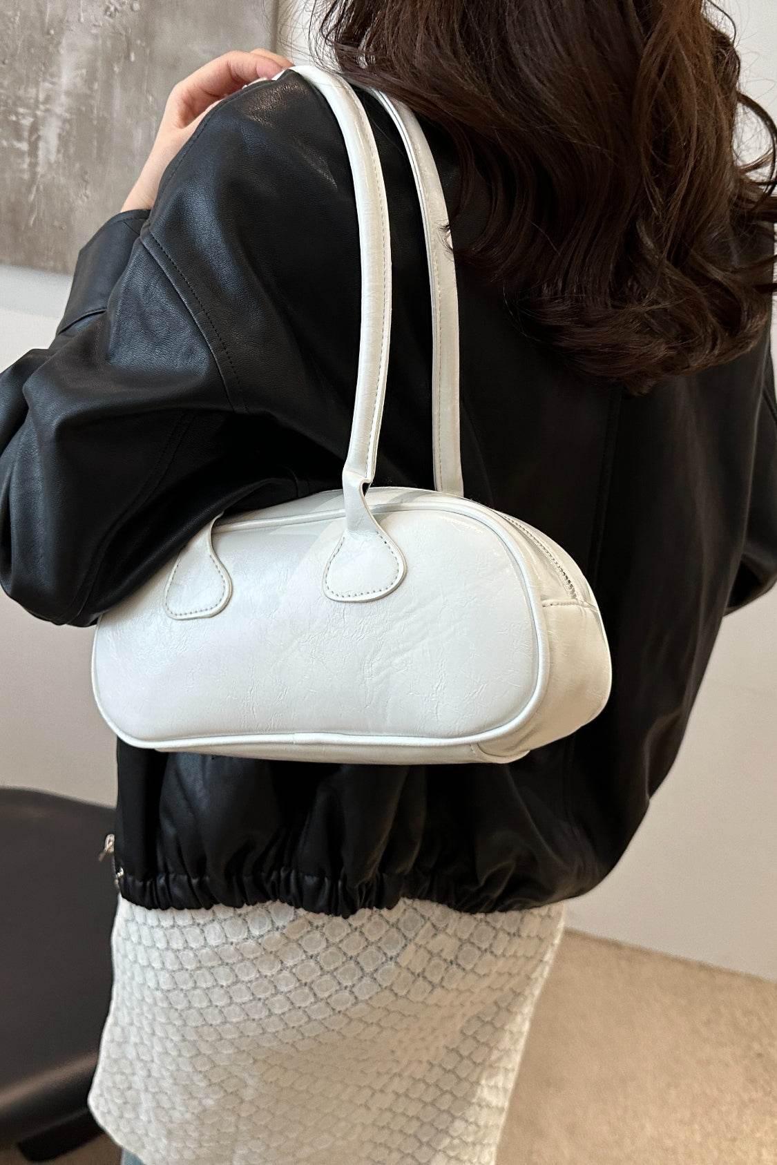 French Baguette Shoulder Bag - MARIGOLD 