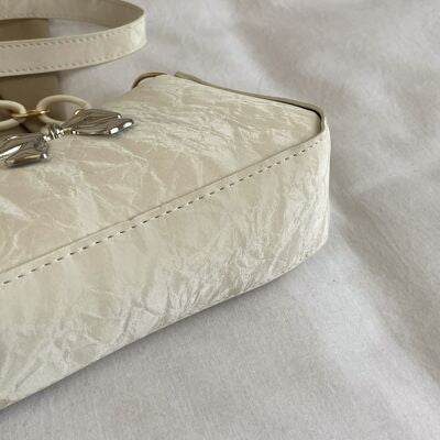 Bow PU Leather Shoulder Bag - MARIGOLD 