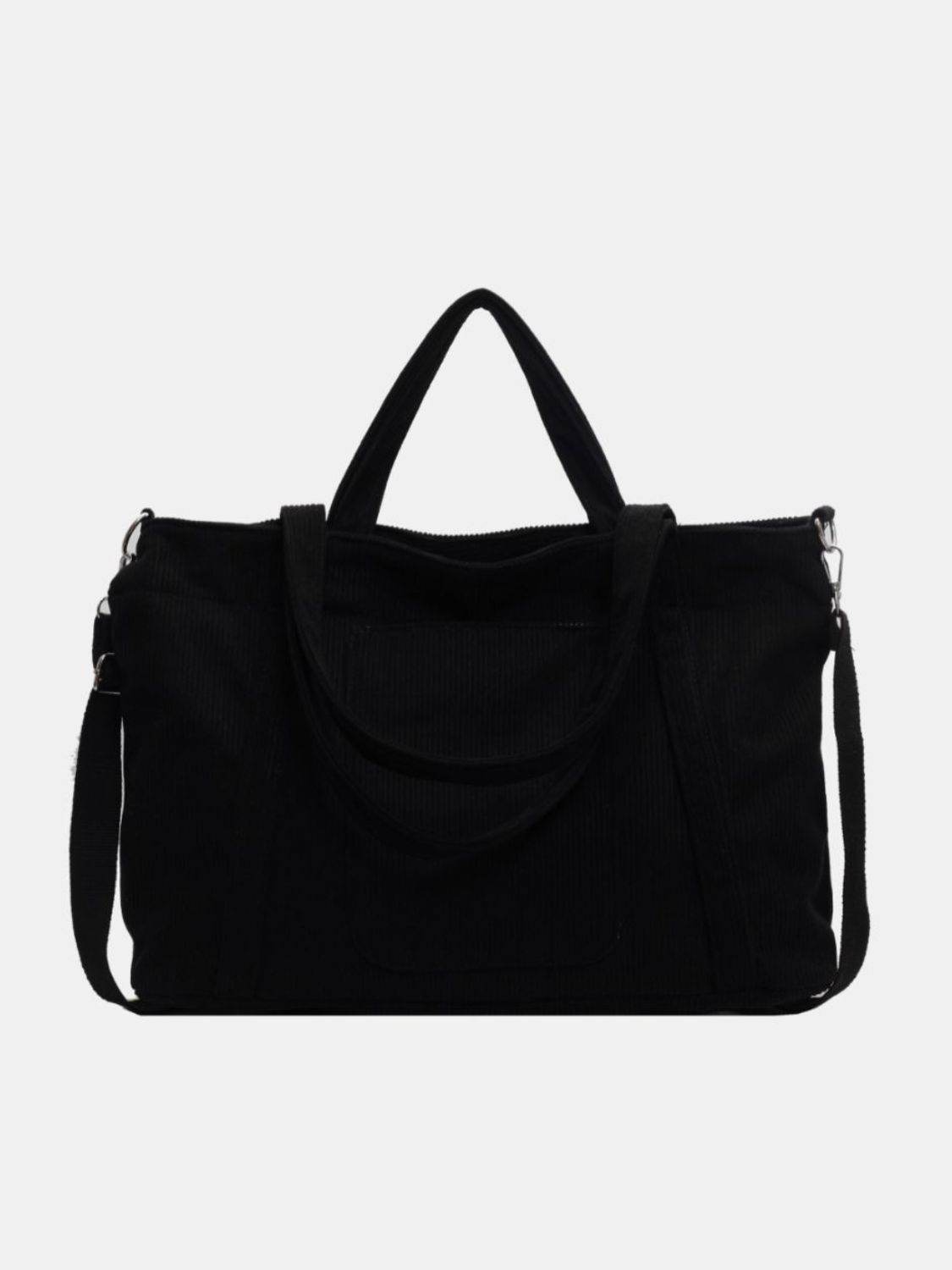 Corduroy Large Multi-Handle Tote Bag - MARIGOLD 