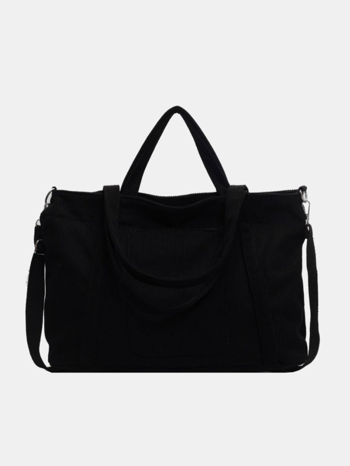 Corduroy Large Multi-Handle Tote Bag - MARIGOLD 