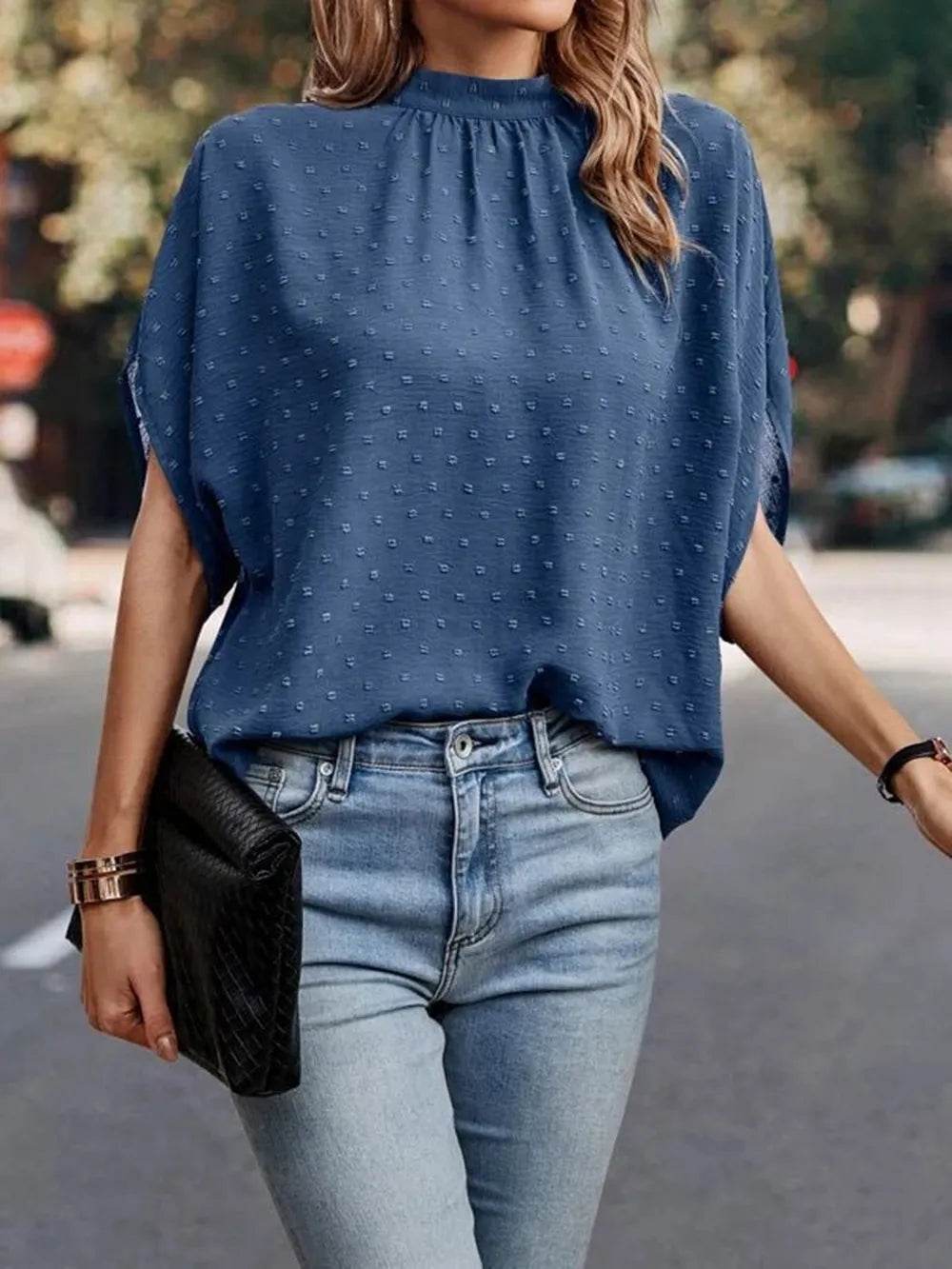 Women's Tie Back Blouse - MARIGOLD 