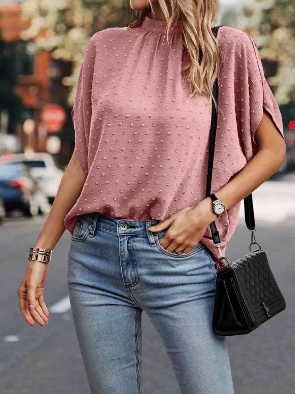 Women's Tie Back Blouse - MARIGOLD 