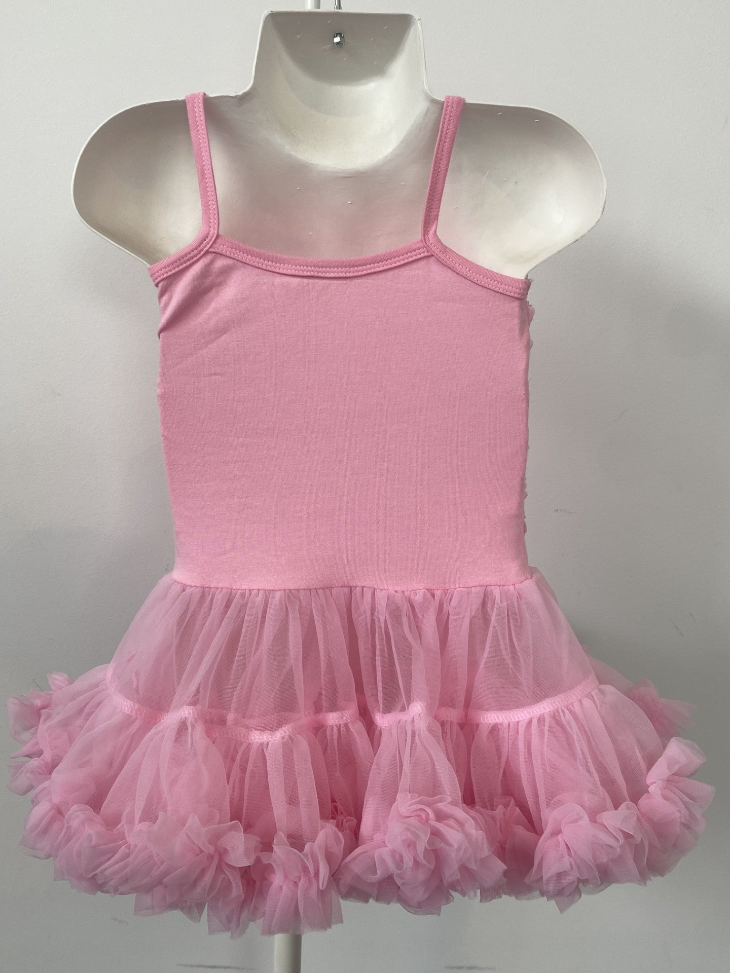 Girls Pink Rosette Party Dress - Size 2-3 Years | Special Occasion Toddler Dress