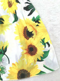 size 18-24 months new toddler girls dress 100% cotton sunflower girls dress