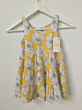 size 18-24 months new toddler girls dress yellow floral girls dress