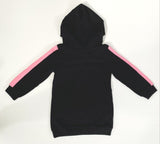 size 18-24m/3y/4y/5y girls hoodie black pink gold love long hoodie top or dress