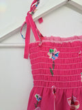 NEW Size 4-5 Years Girls Dress Beautiful Fuschia Pink Dress & necklace Sundress