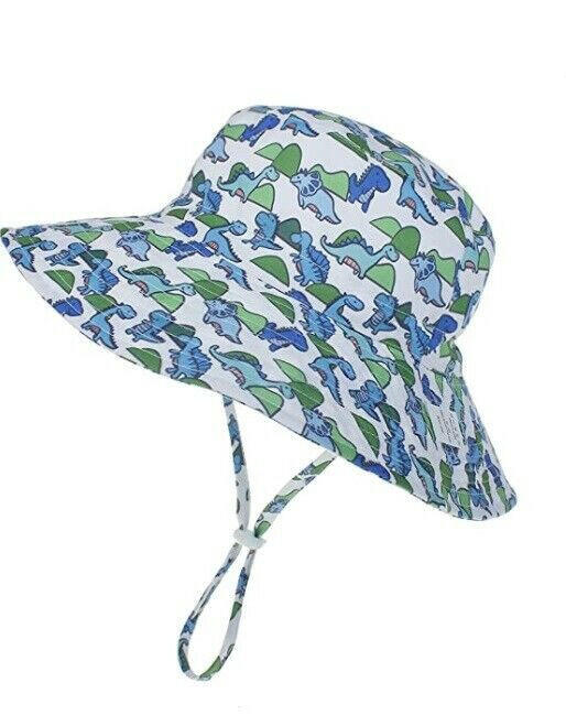 NEW Kids Sunhat for ages 6 months to 2 years Size 50cm Cute Dinosaur Sun Hat.