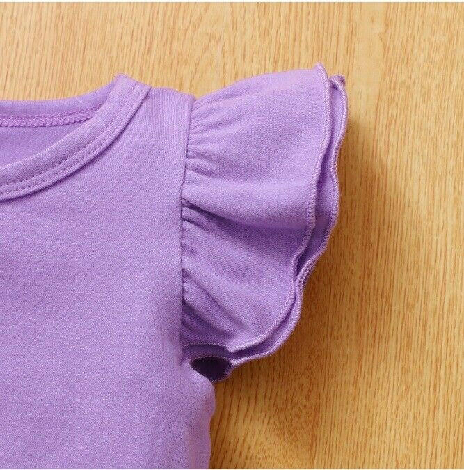 Baby girls clothing new purple lavender bodysuit floral shorts headband set