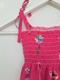 size 3-4 years new girls dress fuschia pink floral girls dress girls sundress