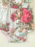 size 12-18 months new toddler girls romper new pretty floral girls romper