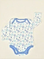 NEW Size 0-3 months Baby Boys Bodysuit 100% Cotton Blue Star Boys Bodysuit
