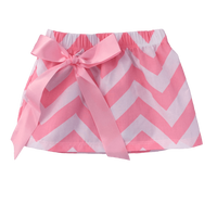 NEW Size 3 years Girls Skirt Pretty Pink Chevron Bow Mini Skirt Girls Clothing