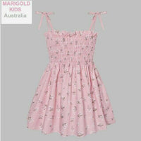 girls dress size 6-9m/9-12m/12-18m/18-24m/2-3y floral pink girls dress