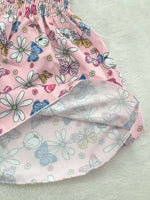 NEW Size 18-24 months Toddler Girls Pink Butterfly Flowers Dress 1 year old