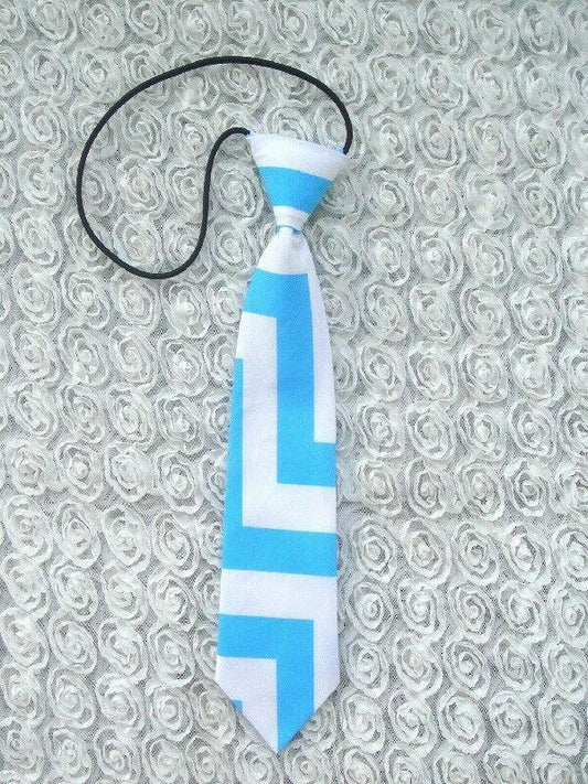 NEW Boys Ties Boys Modern Chevron Neck Tie  , Various Colours, One size.