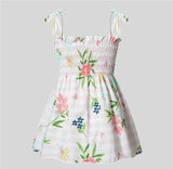 NEW Size  12-18 months Toddler Girls Dress Cute Flower Pink Stripe Girls Dress