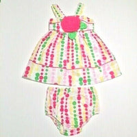 size 18 months Iris & Ivy new baby girls dress colourful dress & bloomer set