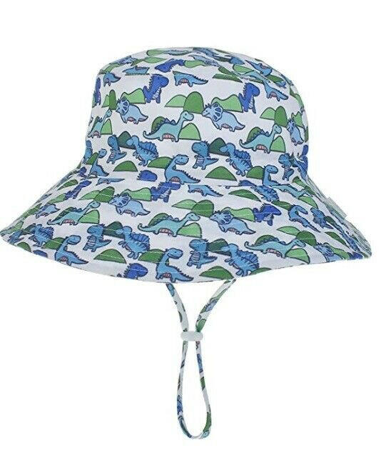 NEW Kids Sunhat for ages 6 months to 2 years Size 50cm Cute Dinosaur Sun Hat.