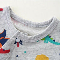 Baby Romper size 0-3m/ 3-6m/ 6-9m/ 9-12m/18-24 months dinosaur baby romper.