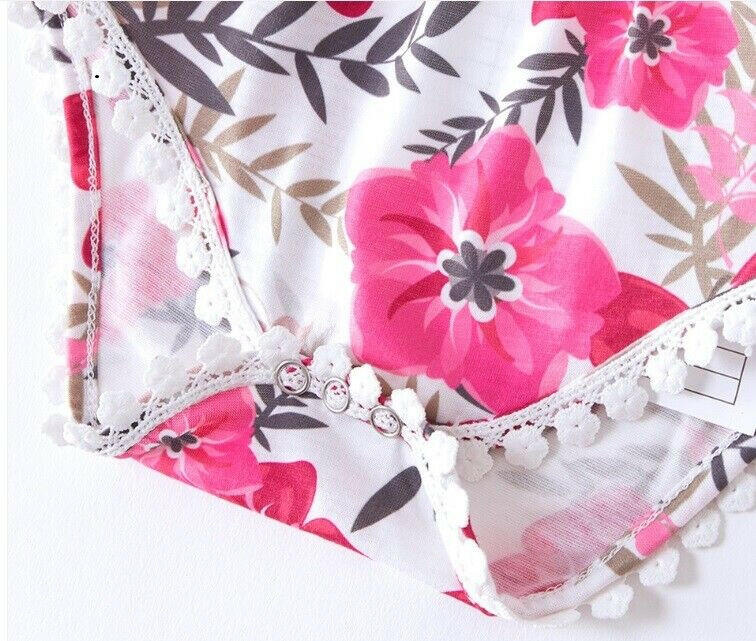 size 9-12 months new baby girls romper pretty pink floral baby romper.