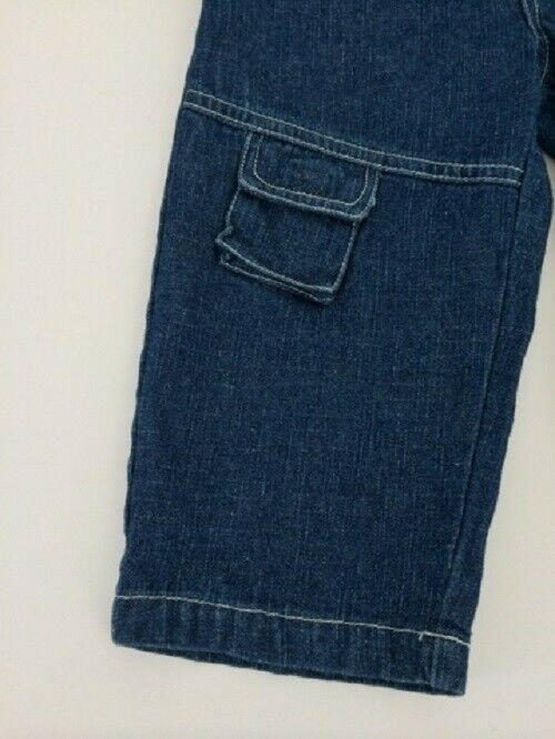 NEW Size 12 months Boys Jeans Cute Dark Denim Mountain Patch Jeans