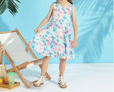 New Girls Dress: Size 9-10 Years Enchanting Girls' Blue Butterfly Dress